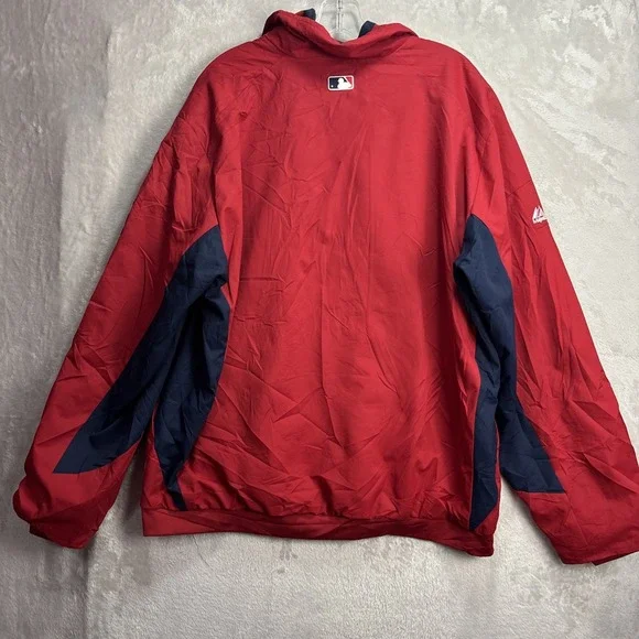 Majestic St Louis Cardinals Jacket, Red MLB Full Zip Sportswear, Size XL